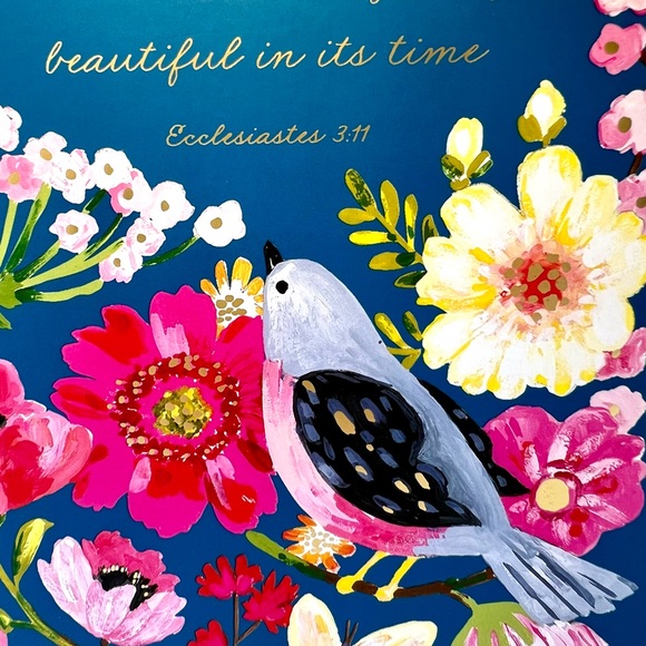 Birds & Flowers Book Box Decor Bible Scripture Spring Garden - Picture 5 of 16